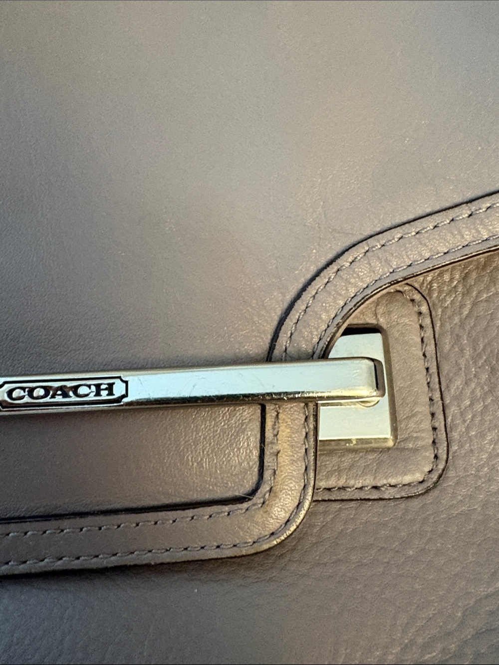 Coach Leather Flap Crossbody in Dusty Mauve - Picture 6 of 8